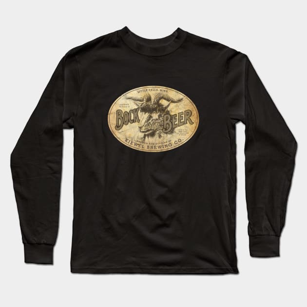 Vintage Bock Beer Label Long Sleeve T-Shirt by Buck Tee